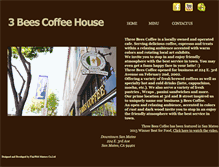 Tablet Screenshot of 3beescoffee.com
